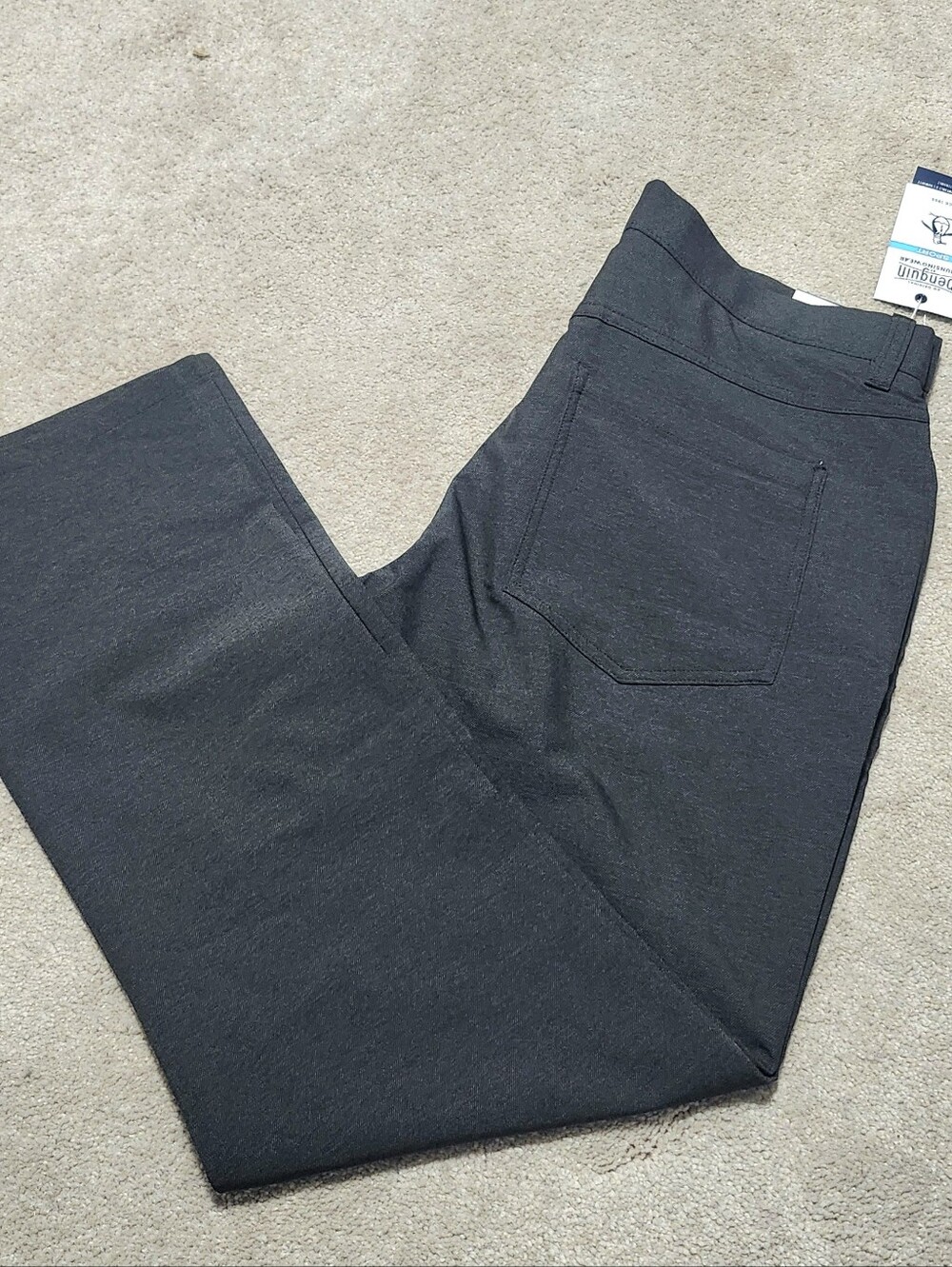 NWT Original Penguin Munsing Wear Sport Dark Charcoal Stretch Pants Size‎ 34x30